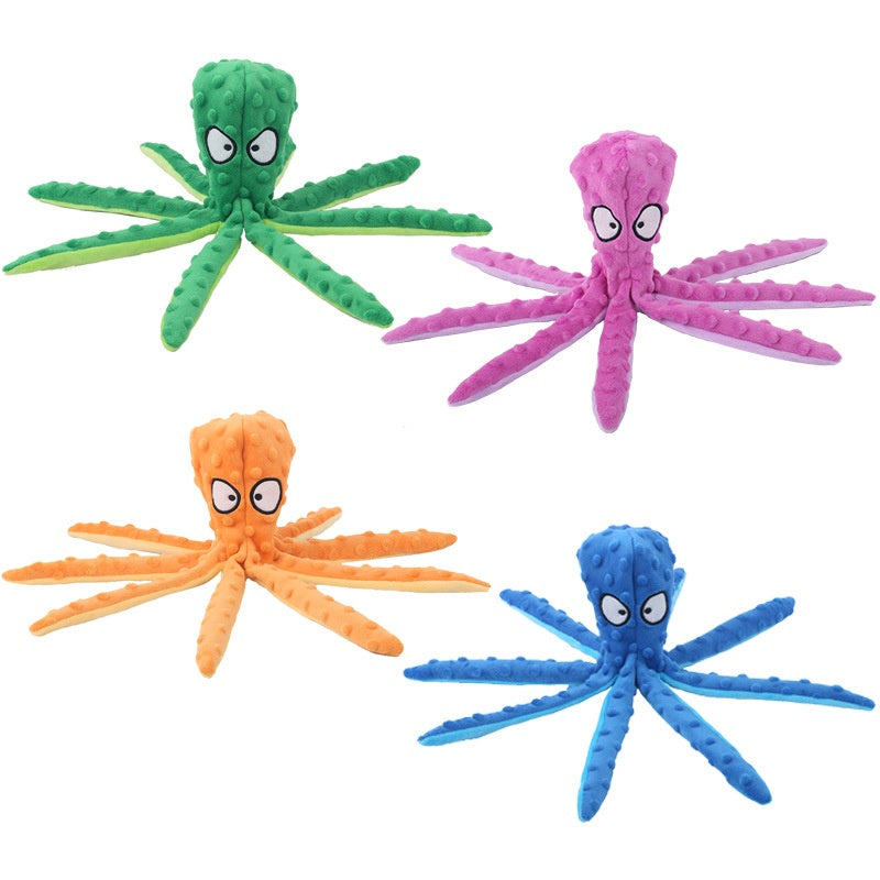 Plush Pet Octopus Chew Tow