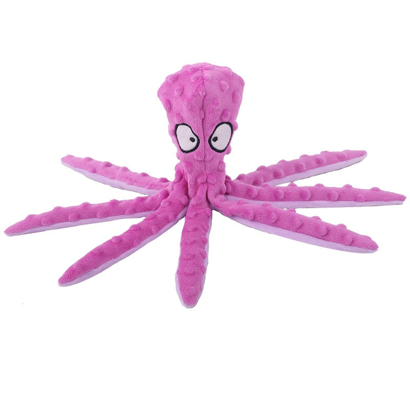 Plush Pet Octopus Chew Tow